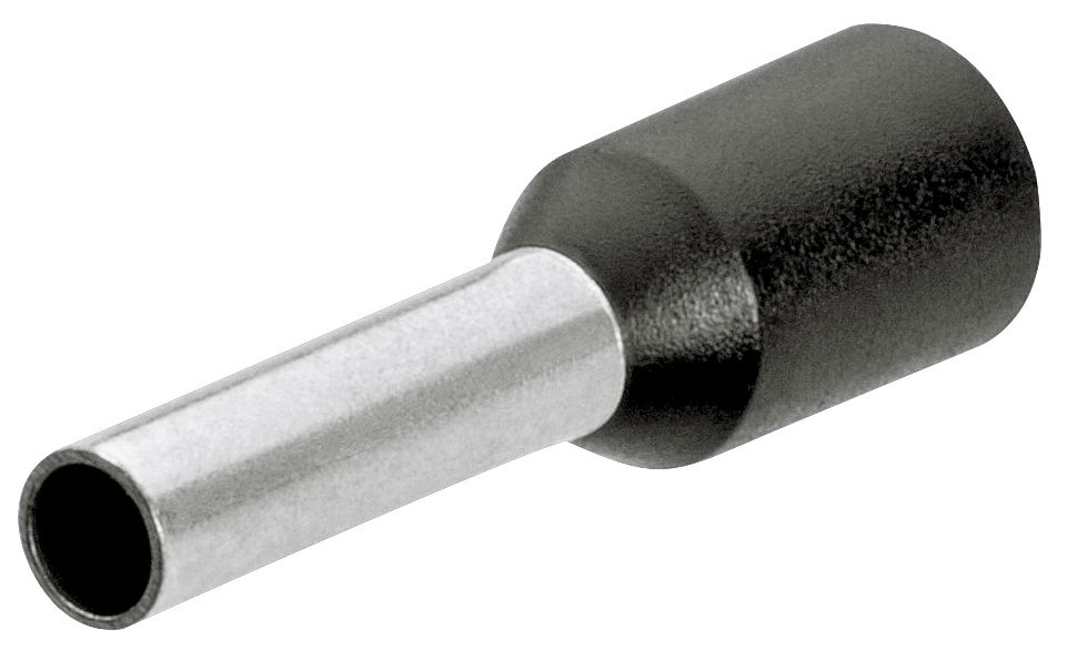 Knipex 97 99 353 Adereindhulzen met kunststof kraag 200 stuks kabel 1.5 mm2 (Zwart)