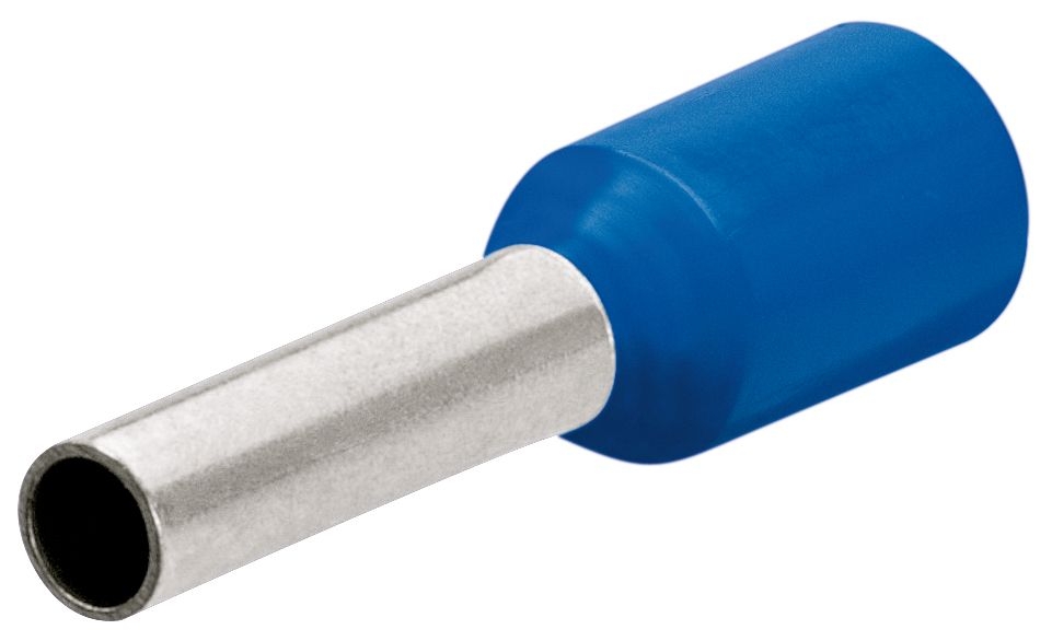 Knipex 97 99 354 Adereindhulzen met kunststof kraag 200 stuks kabel 2.5 mm2 (Blauw)
