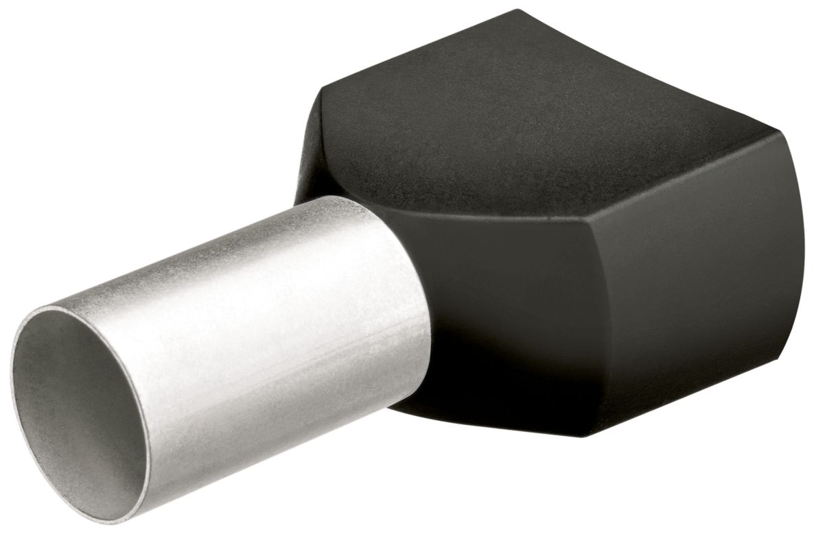 Knipex 97 99 373 Tweeling adereindhulzen 200 stuks AWG216 (Zwart)