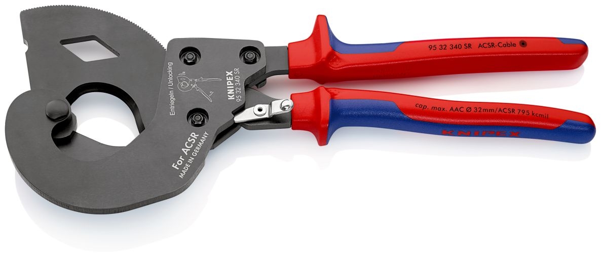 Knipex 95 32 340 SR ACSR Bovengrondse kabelschaar voor elektriciteitsleidingen 340 mm