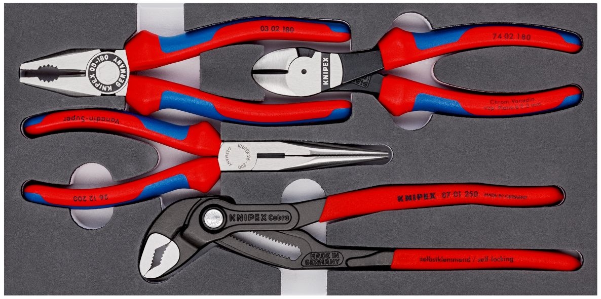 Knipex 00 20 01 V15 Tangenset 4-delig