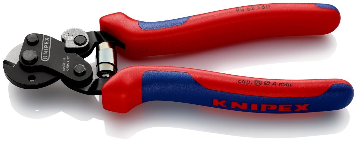 Knipex 95 62 160 Staaldraadschaar stevige draadkabels tot Ø 4 mm en kabels tot Ø 6 mm