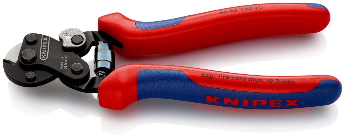 Knipex 95 62 160 TC Staaldraadschaar draad tot Ø 2 mm en voor kabels tot Ø 2 mm