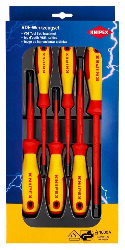 Knipex 00 20 12 V02 VDE schroevendraaier Set Philips/Sleuf