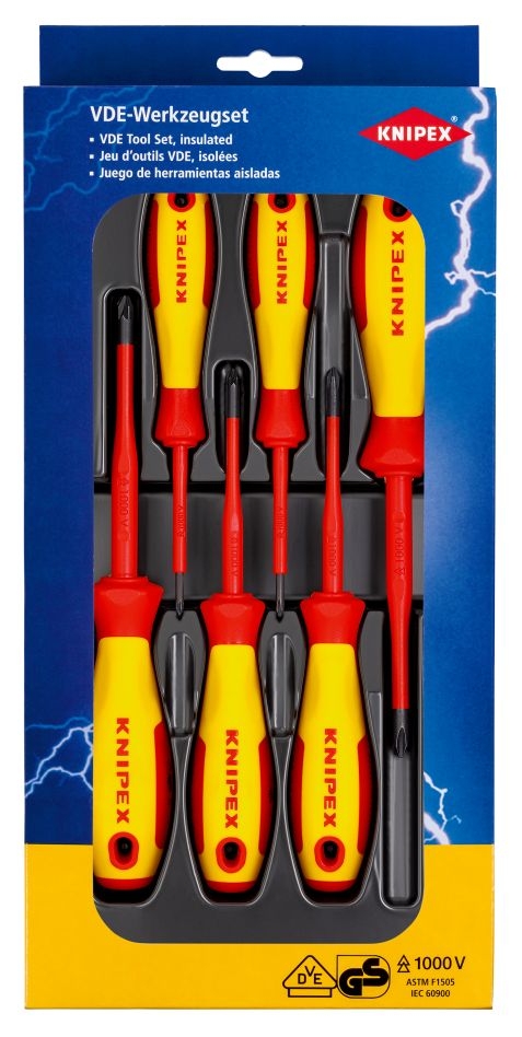 Knipex 00 20 12 V03 VDE schroevendraaier Set Philips/Pozidrive