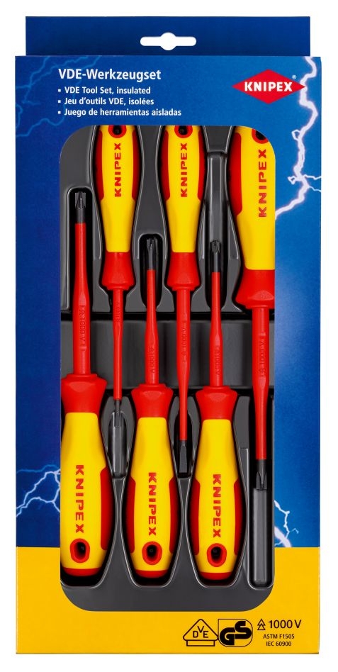 Knipex 00 20 12 V05 VDE schroevendraaier Set Philips/Pozidrive/Sleuf