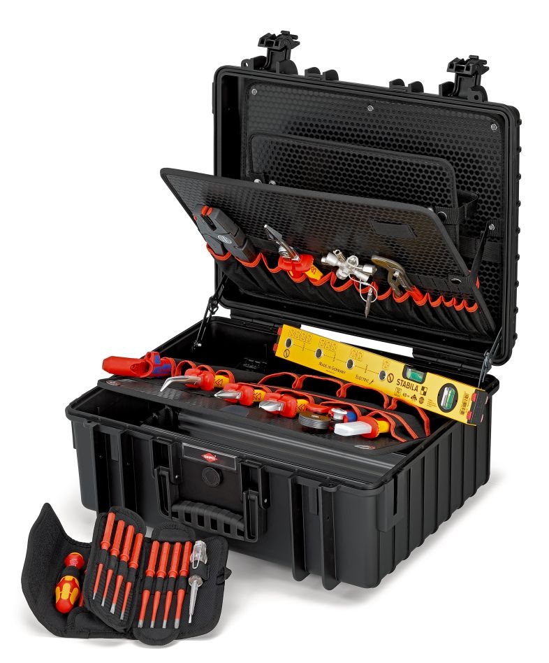 Knipex 00 21 36 Gereedschapskoffer gevuld "Robust34" Elektro 26-delig