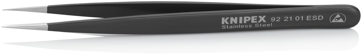 Knipex 92 21 01 ESD Universele pincetten ESD 125 mm
