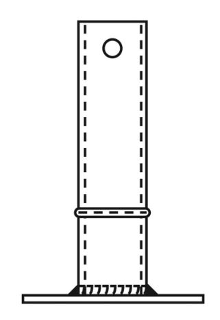 Altrex 511211 Verstelbare voetplaat rond voor RS Tower 5