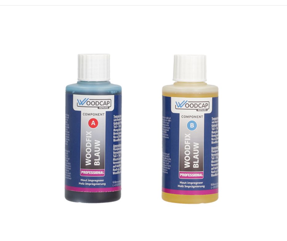 Köhler Woodcap 497007 Woodfix Blauw Set 2-componenten impregneer-vloeistof