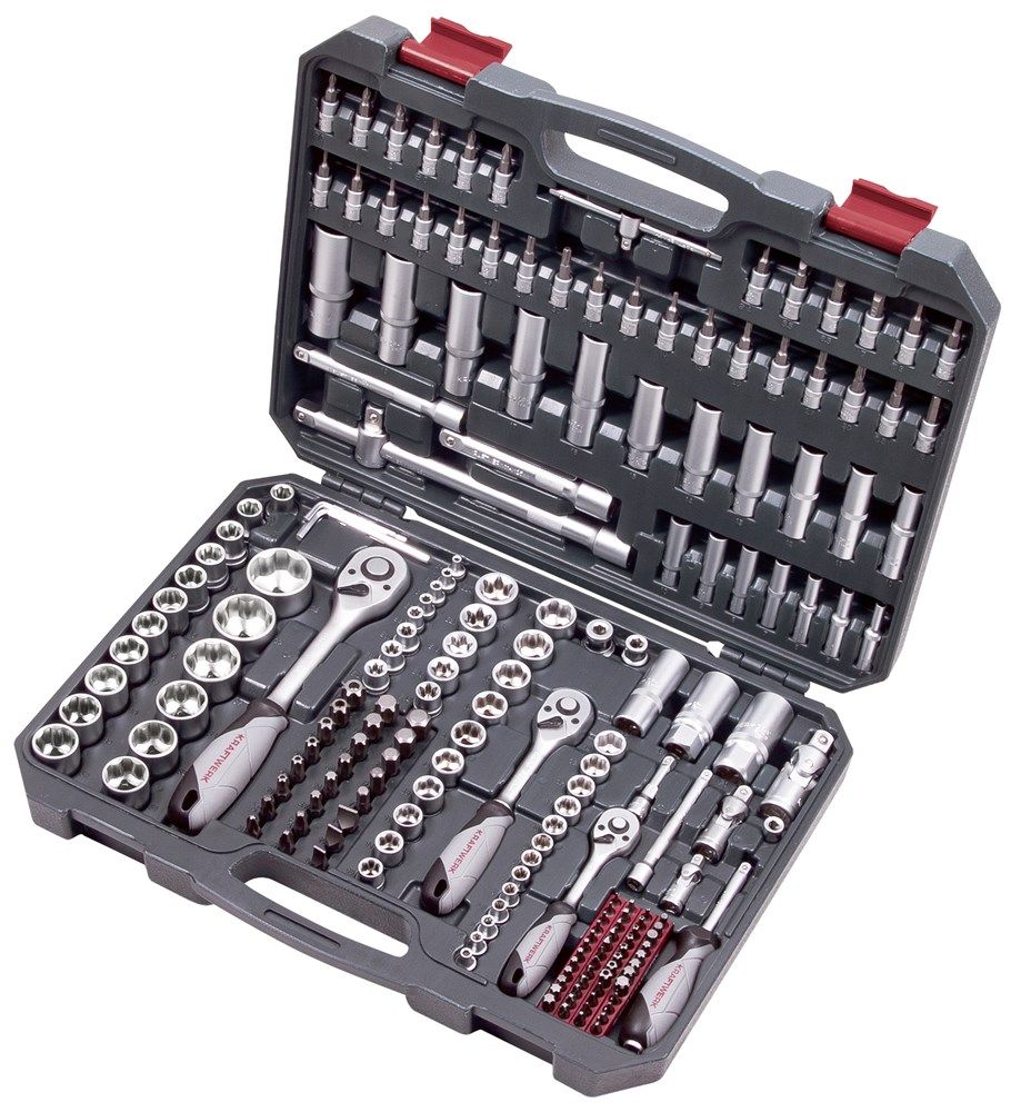 Kraftwerk 204.104.800 Doppenset 1/4-5/16-3/8-1/2" 200-delig