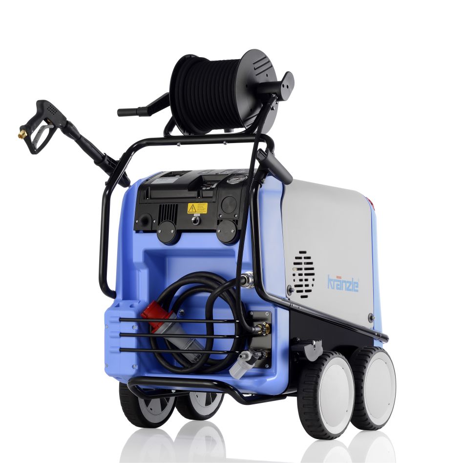 Kränzle 64231.0 E-therm 873 M 36 Warmwater Hogedrukreiniger + oproller steeknippel D12