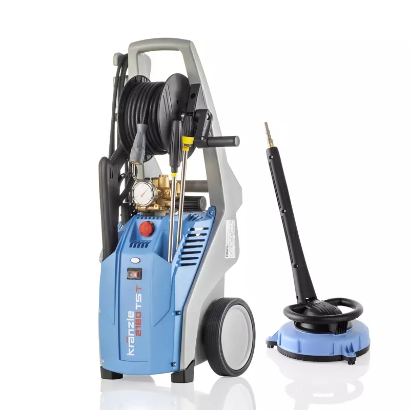 Kränzle 60402.0P1 K2160 TST Warmwater Hogedrukreiniger + UFO RoundCleaner vloerreiniger + SK steeknippel D12