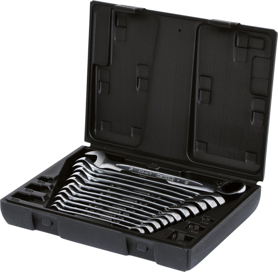 Ks Tools 503.4665 GEARplus Ratelringsteeksleutelset omschakelbaar 12-delig