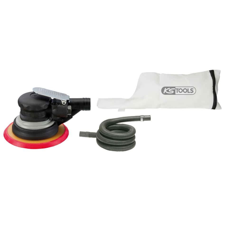 MAUK® Compressed air orbital sander incl. 5 sandpaper pads & coupling piece | sander eccentric sander MAUK® Compressed air orbital sander incl. 5 sandpaper pads & coupling piece | sander eccentric sander