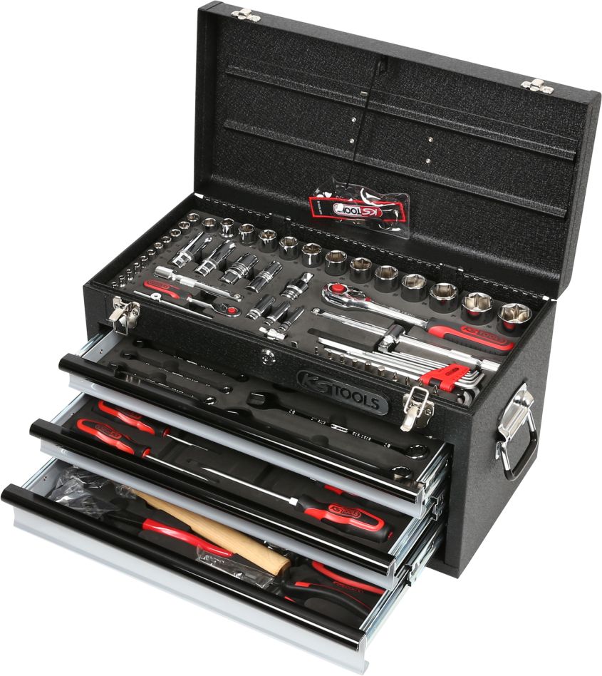 KS Tools 918.0200 1/4"+1/2" CHROMEplus Universele-gereedschapset 99-delig