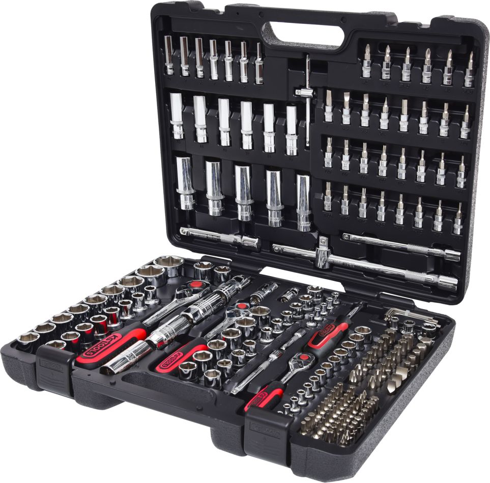 KS Tools 918.0795 1/4" + 3/8" + 1/2" CHROMEplus Dopsleutelset 195-delig