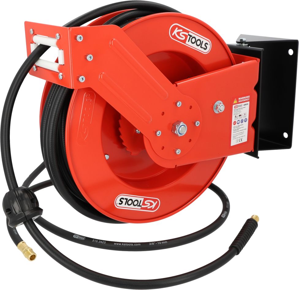 KS Tools 515.3425 Oprolautomaat voor luchtslang &Oslash; 10 mm, 3/8" aansluiting, 20 m