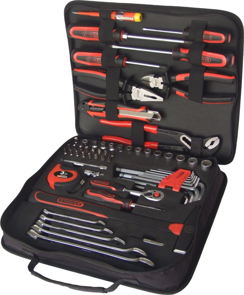 KS Tools 917.0062 1/4" universele gereedschaptas 62-delig