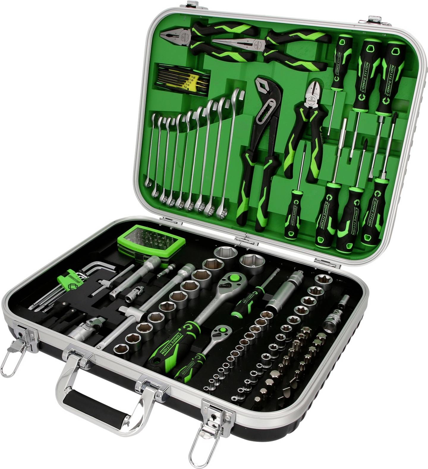 KS Tools 512.0144 COMPETITION 1/4" + 1/2" Universele-Gereedschapset, 143-delig