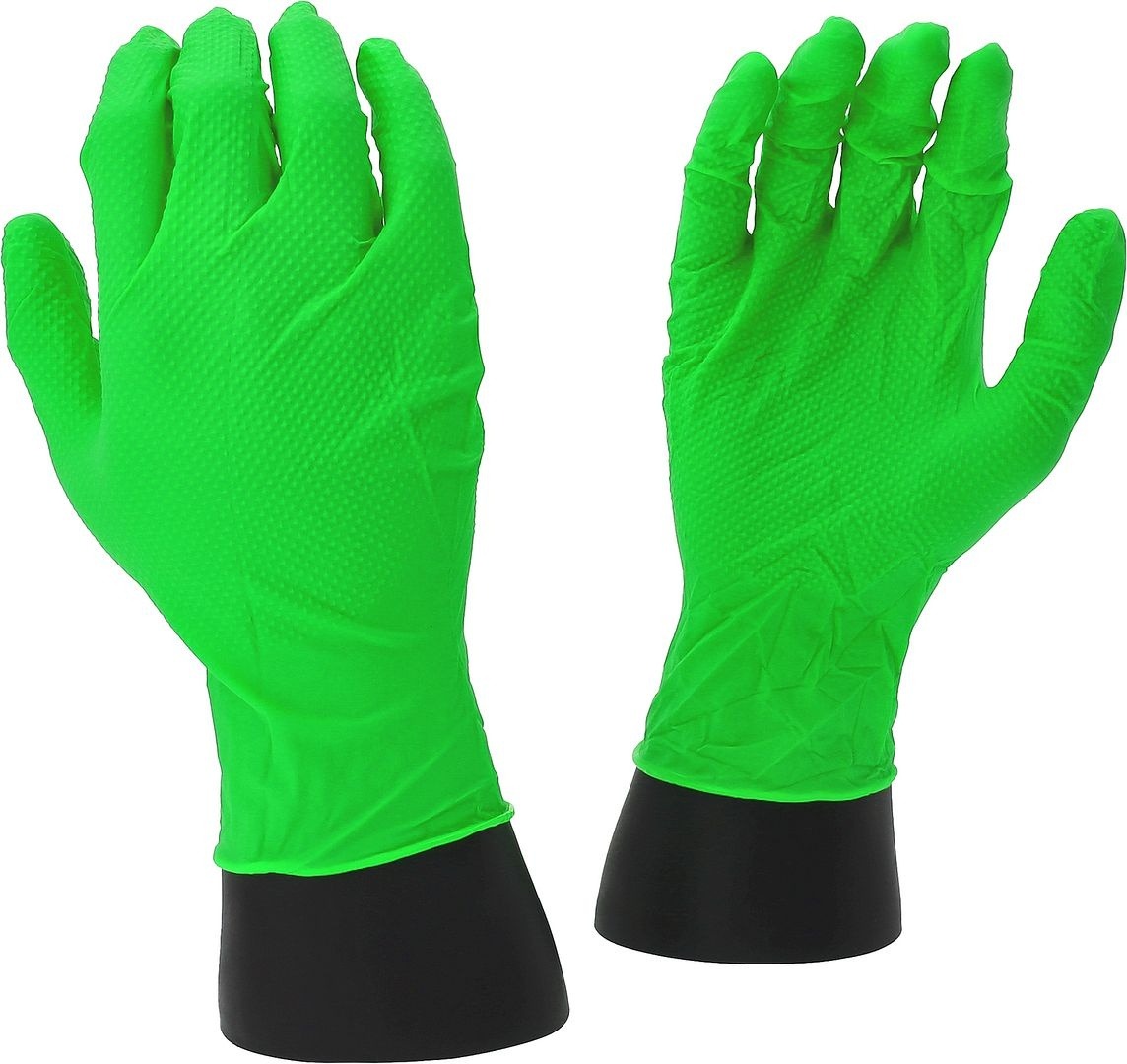 KS Tools 512.0464OP COMPETITION handschoenen nitril, XL, doos 10x50 stuks, groen