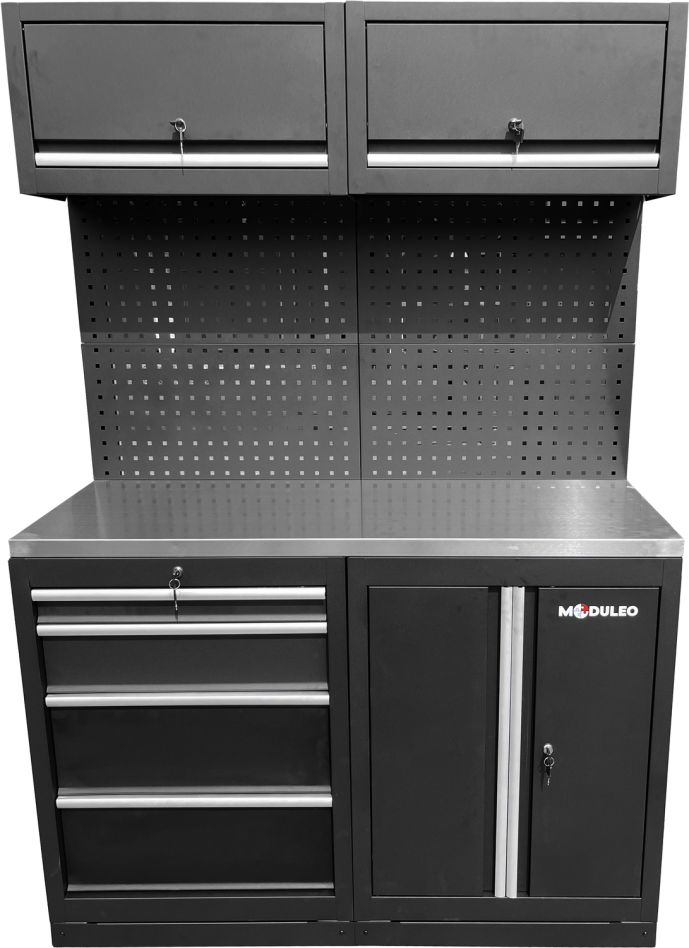 KS Tools 866.6030 Werkplaatskastsysteem-uitbreidingsmodule, RVS-werkblad