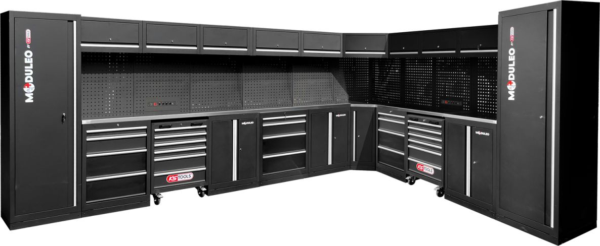 KS Tools 866.6290 Werkplaatskastsysteem L-vorm 4760 x 3400 mm