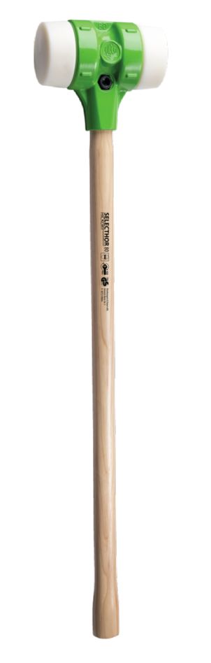 Kukko 3-080112-NY-NY-1 SELECTHOR NY Zachte Slaghamer lang &Oslash; 80 mm lengte 900 mm