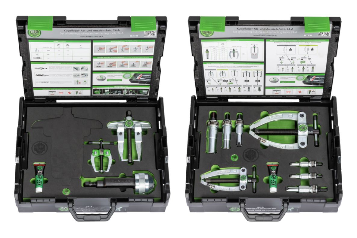 Kukko 24-A Kogellagertrekkerset 11-delig in koffer