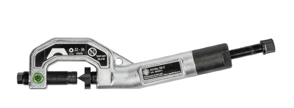 KUKKO 56-2 Enkelsnijdende vet-hydraulische moerensplijter Spanwijdte 22-36 mm