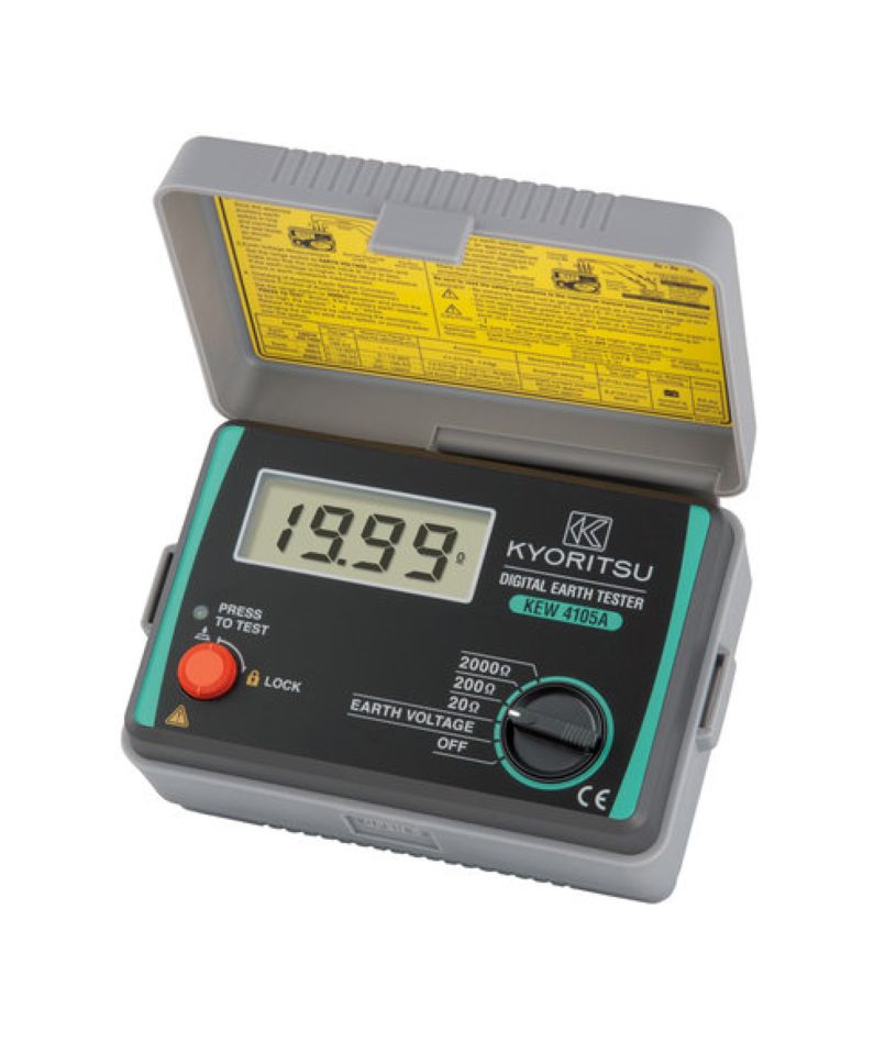 Kyoritsu 04105A001A Digitale Aardverspreidingsweerstandmeter, 2/3 draads