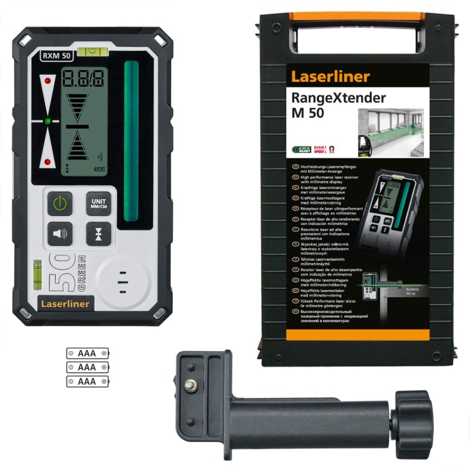 Laserliner 033.70A RangeXtender M 50 Laserontvanger Groen