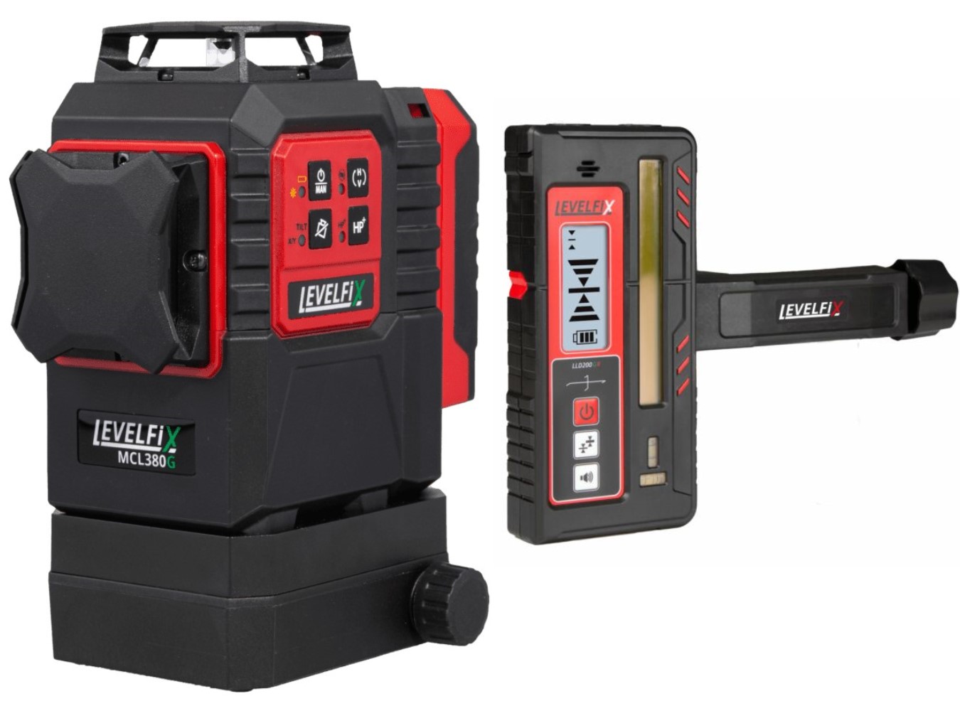 Levelfix 563802 MCL380G Multilijnlaser Groen + LLD200+ Onvanger