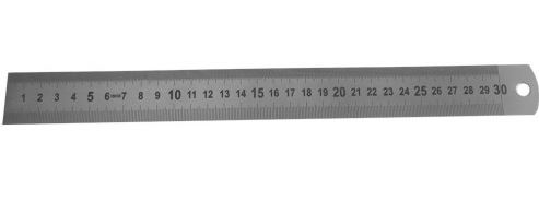MIB 07074096 Liniaal RVS 300x30x1.0mm mm+1/2mm dubbelzijdig