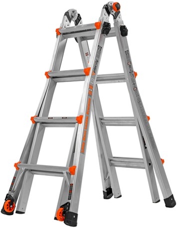 Little Giant 48414101 Velocity telescopische vouwladder 4 x 4 treden