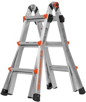 Aufun Aluminium Multifunctionele Ladder 470cm Met Platform - 4x4 Treden Vouwladder Knikladder - 6 in 1 Combinatieladder Leunende Aufun Aluminium Multifunctionele Ladder 470cm Met Platform - 4x4 Treden Vouwladder Knikladder - 6 in 1 Combinatieladder Leunende