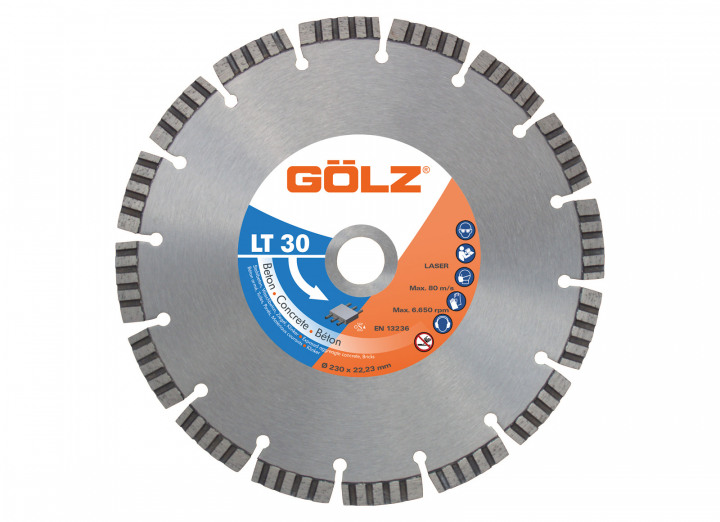 Gölz 04978350180 LT30 Diamantzaagblad Turbo Universeel 180 x 22.2 mm