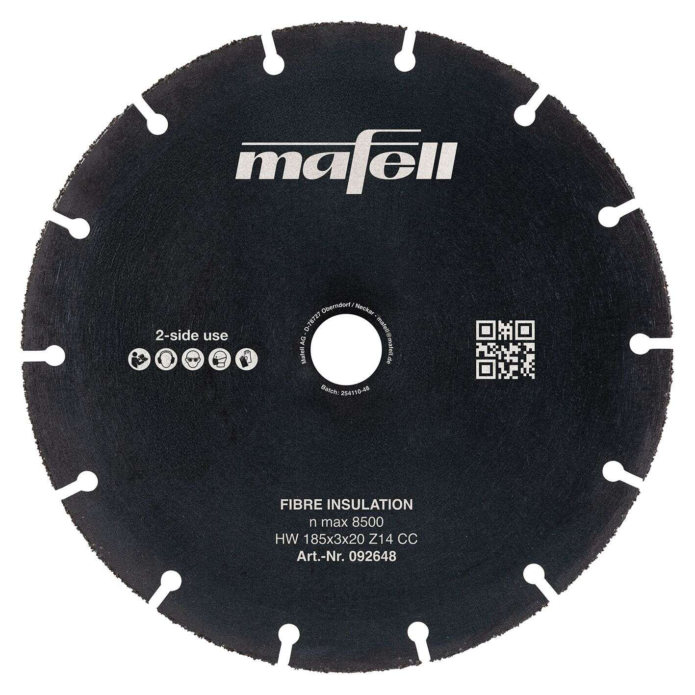 Mafell Accessoires 092648 KSB-FI 185 Cirkelzaagblad HW, 185 x 3 x 20 mm T14 CC vezelisolatie