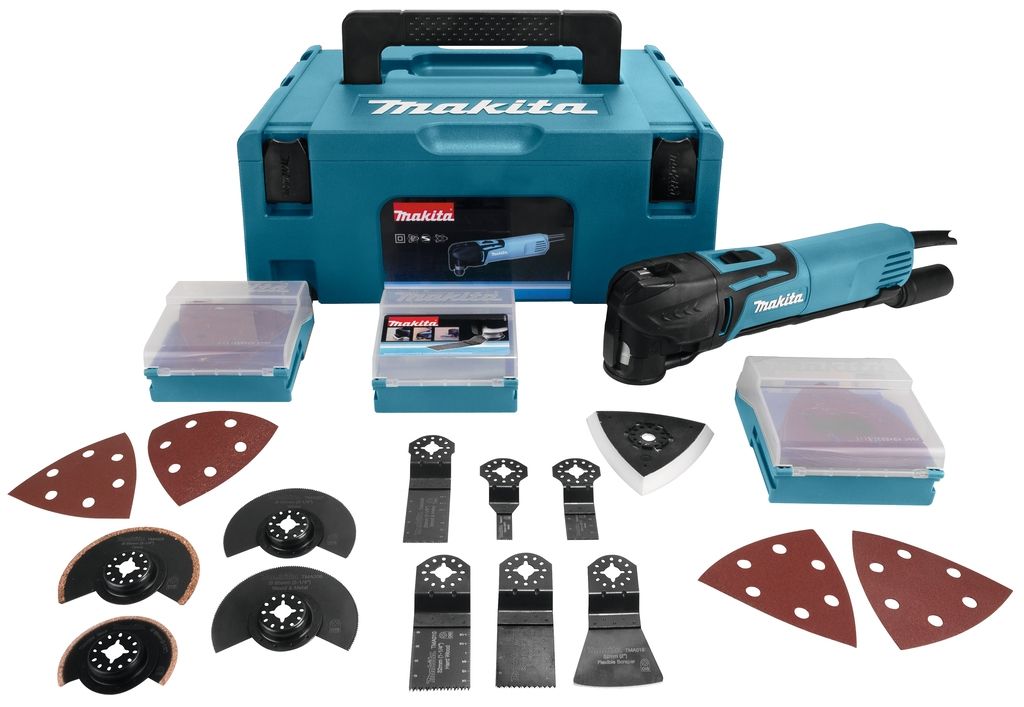 Makita TM3010CX2J multimachine 320 Watt Oscillerende Multi-cutter + Toebehorenset
