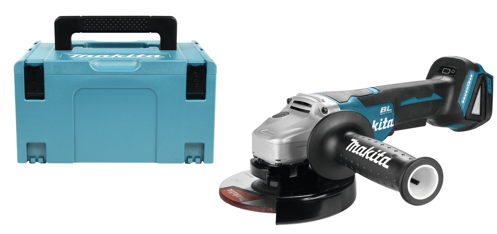 Makita DGA505ZJ 18V Body Haakse slijper 125 mm in M-Box