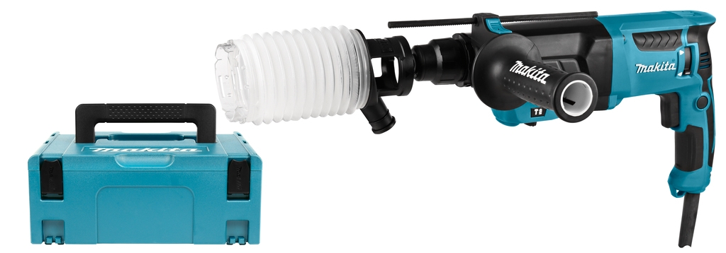 Makita HR2630J Combihamer 800w 2.4J met afzuigset