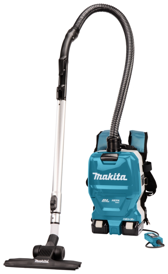 Makita DVC261TX22 Ruggedragen Stofzuiger 2x18V 5.0Ah Li-Ion met 4-delige stofafzuigset voor de schoonmaakmarkt