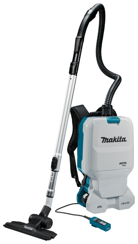 Makita DVC660PT2 Ruggedragen Stofzuiger 2x18V 5.0Ah Li-Ion met 4-delige stofafzuigset voor de schoonmaakmarkt