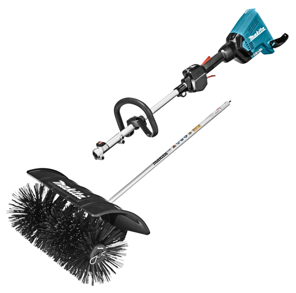 Makita DUX60ZX15 Accu Combisysteem D-greep 2 x 18V excl. accu's en lader + Rolbezem opzetstuk