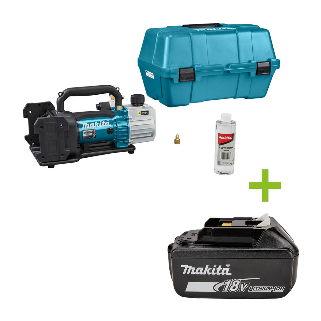 Makita DVP181ZK Vacuümpomp 18 V excl. accu's en lader