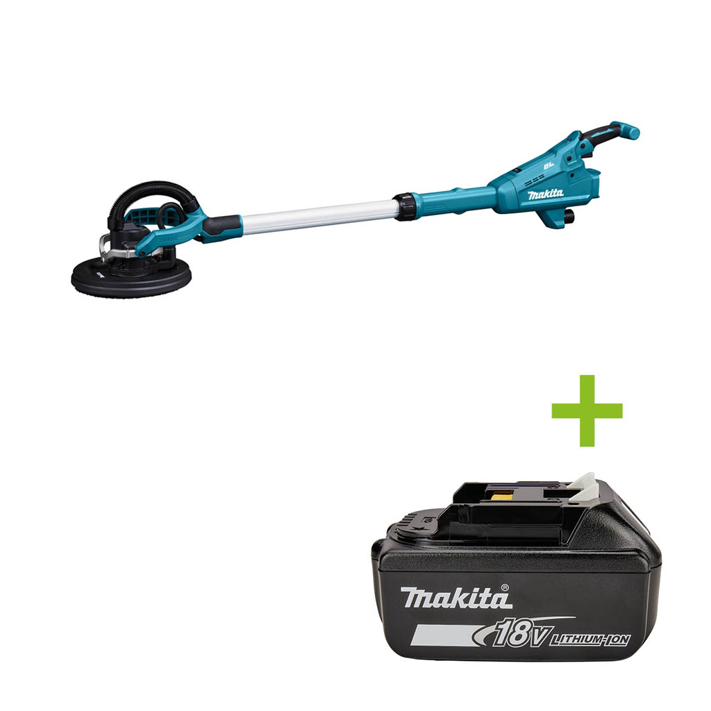 Makita DSL801ZU 18V Langnek schuurmachine met AWS zender excl. accu's en oplader in tas