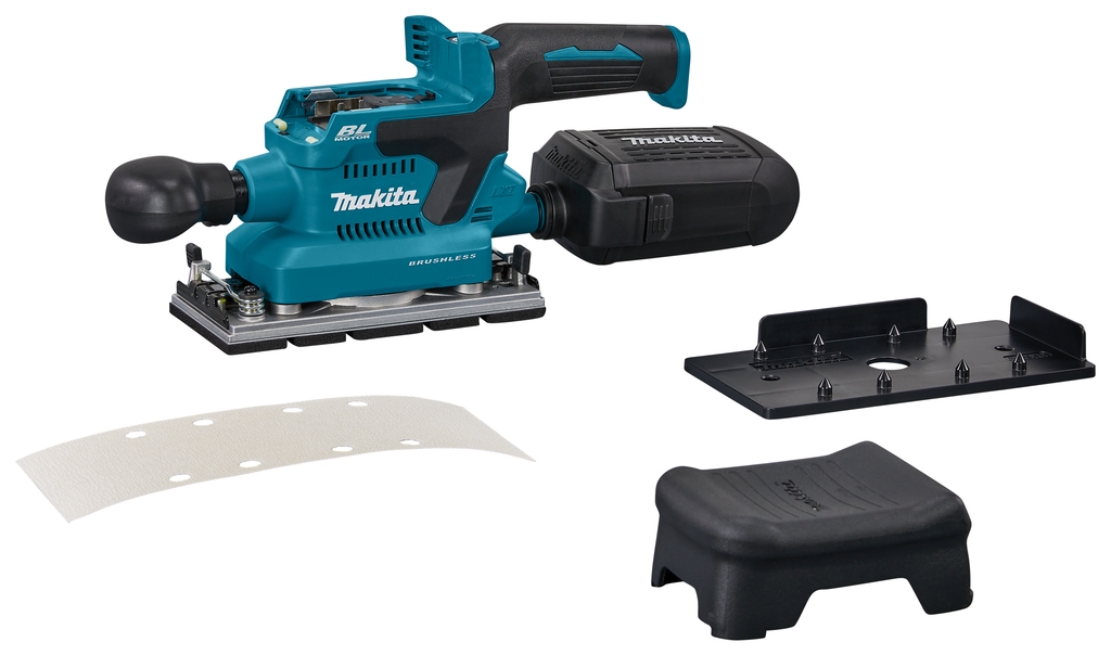 Makita DBO381ZU Accu Vlakschuurmachine met AWS zender 18V excl. accu's en lader