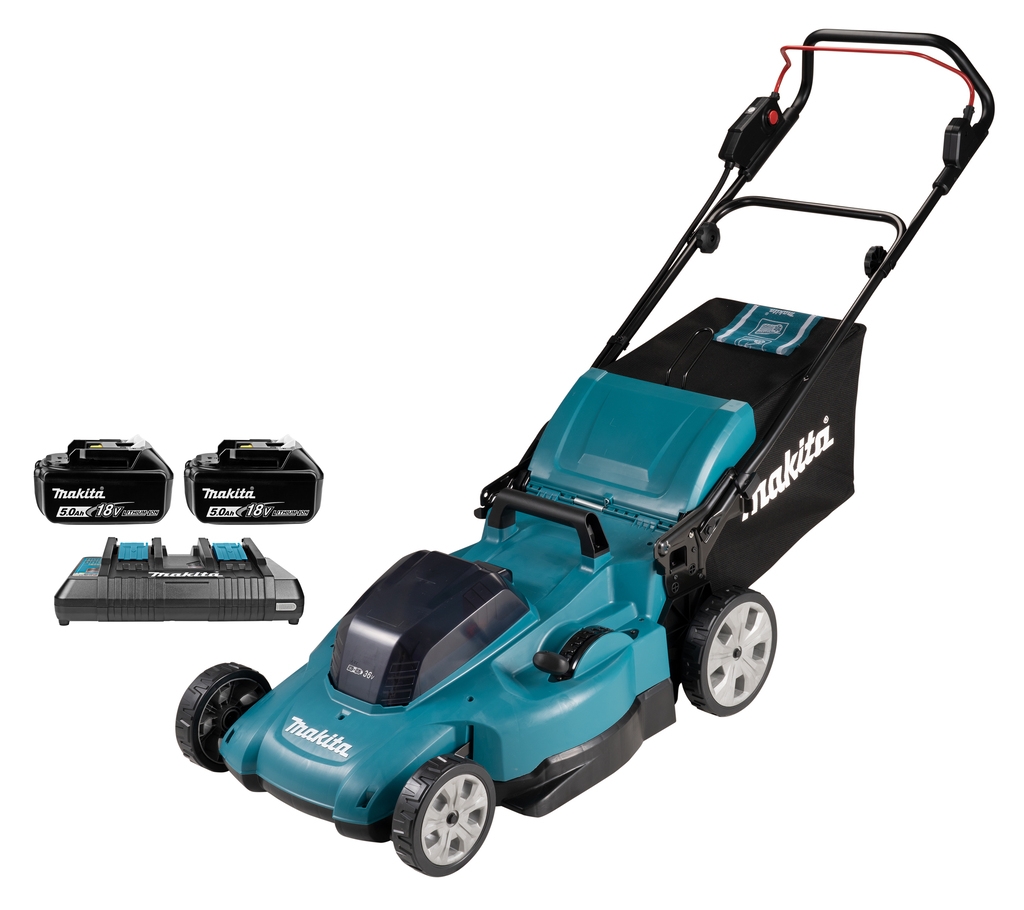 Makita DLM538PT2 Accu Grasmaaier 53 cm 2 x 18 Volt 5,0 Ah Li-Ion