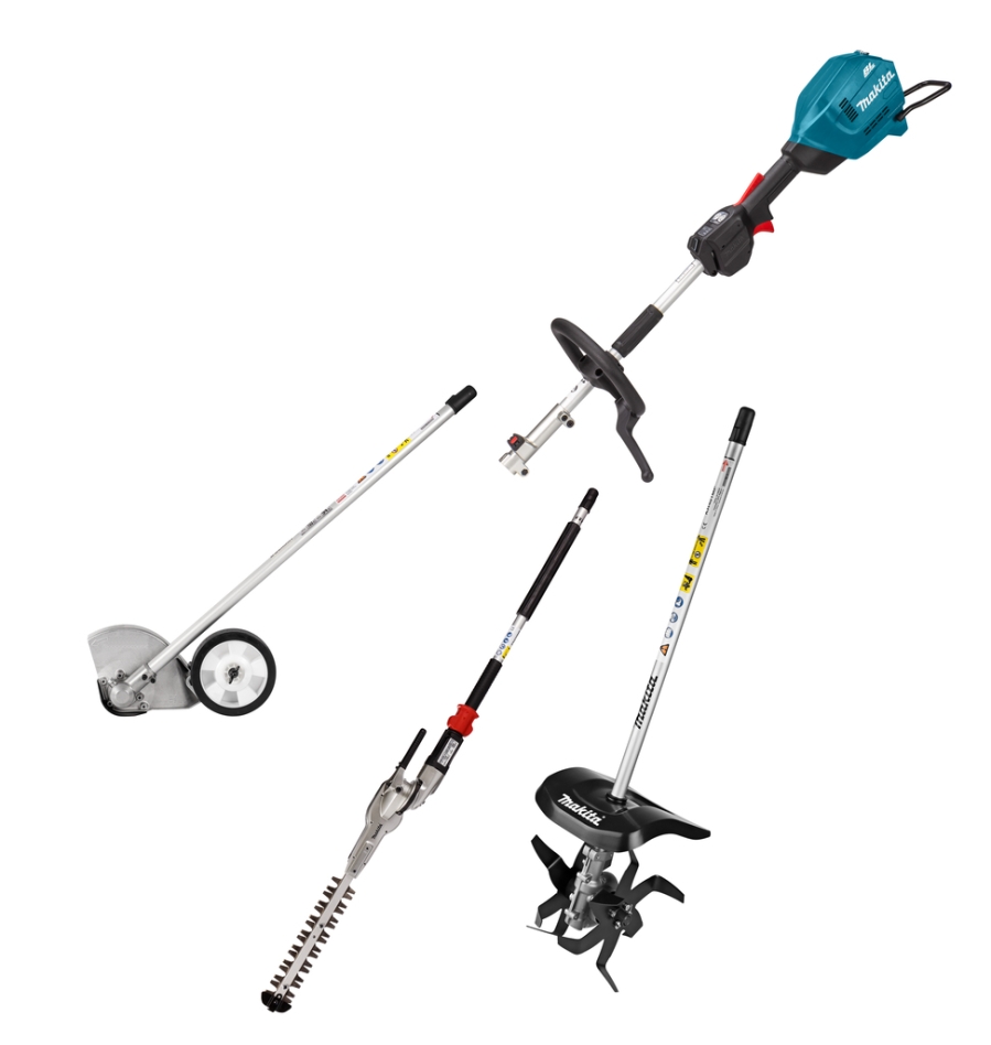 Makita UX01GZ13 Accu Combisysteem D-greep 40V Max excl. accu's en lader + Cultivator + struiksnoeier en kantensnijder opzetstuk