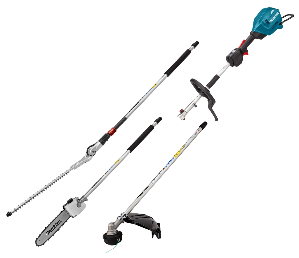 Makita UX01GZ14 Accu Combisysteem D-greep 40V Max excl. accu's en lader + Heggenschaar + Kettingzaag + Bosmaaier opzetstuk